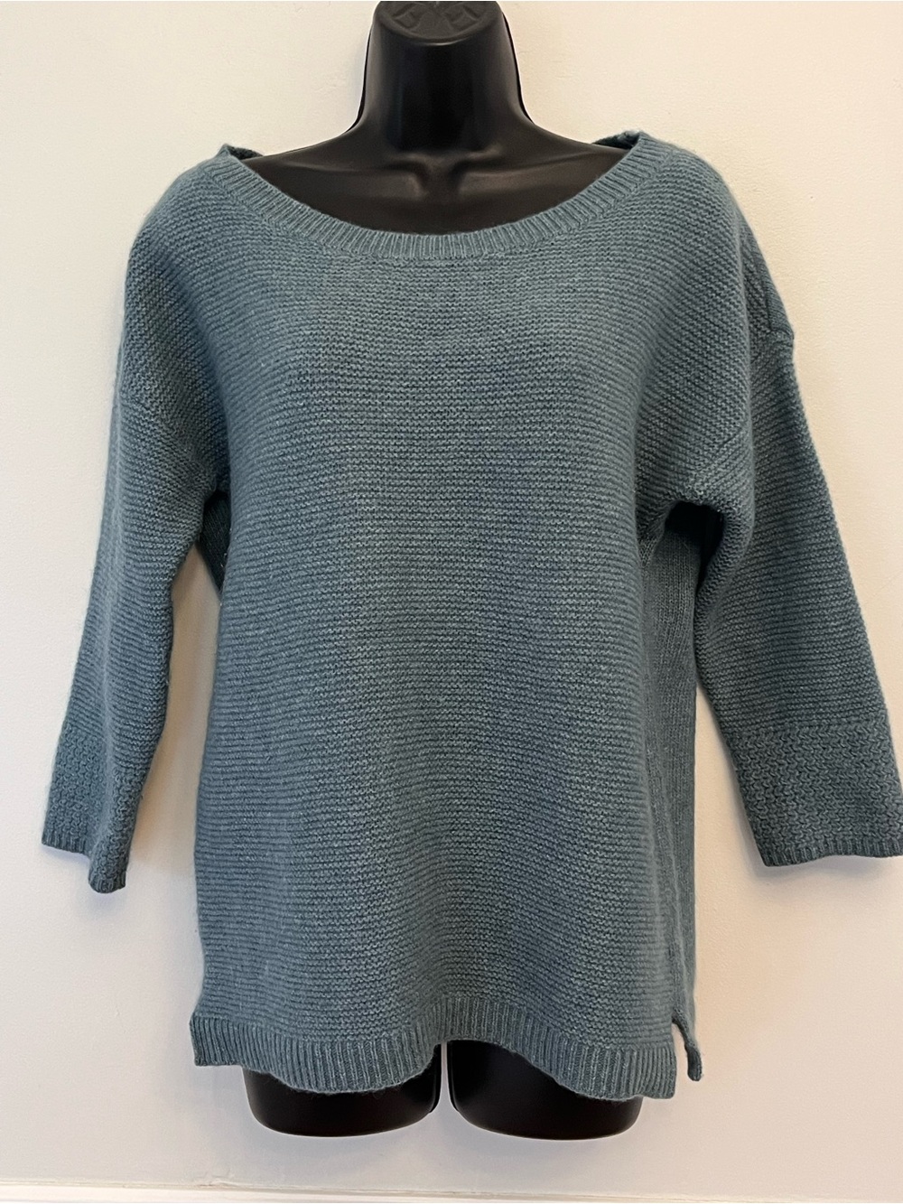 Mistral Teal Wool Pullover Sweater, Size 12UK/US8